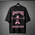Bench Press Records Pink Collection - oversized tee