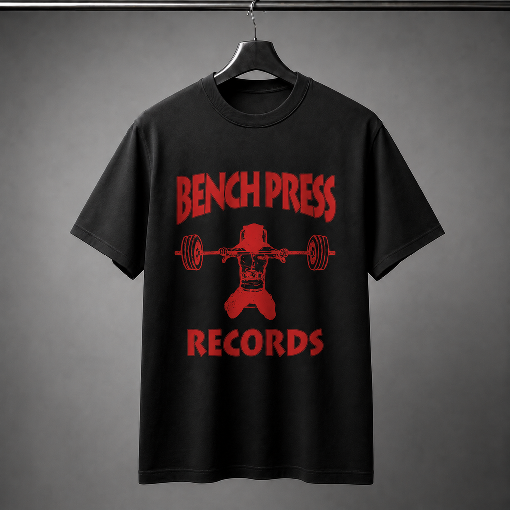 Bench Press Records - oversized tee